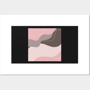 Pink Romance Abstract Pattern Posters and Art